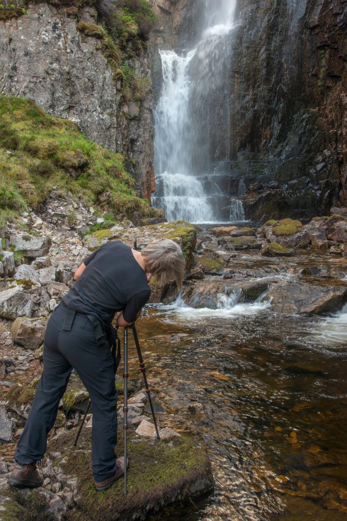 Fotografieren am Wasserfall der klagenden Witwe