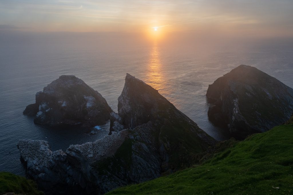 Sonnenuntergang bei Hermaness