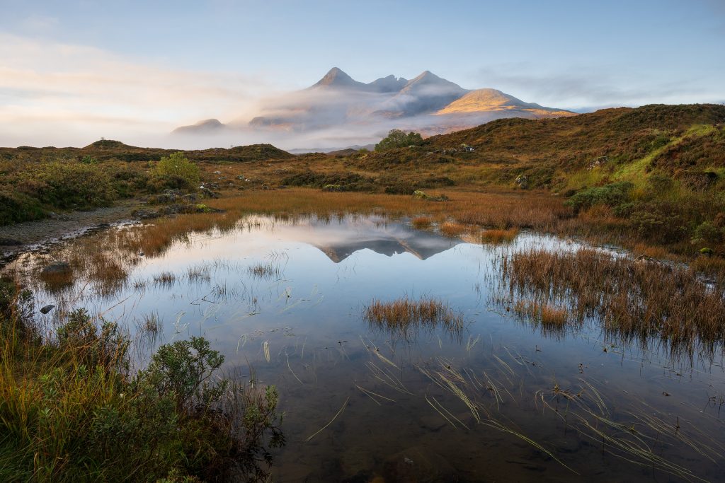 Autumnal Reflections, Sligachen, Skye