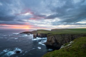 Yesnaby afterglow Orkney